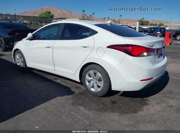 5NPDH4AE0GH735005 2016 HYUNDAI ELANTRA White უკანა მარცხენა