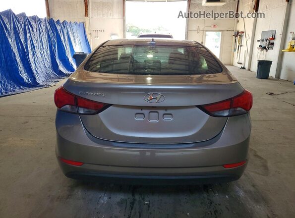 5NPDH4AE0GH749096 2016 HYUNDAI ELANTRA Tan Հետևի տեսք