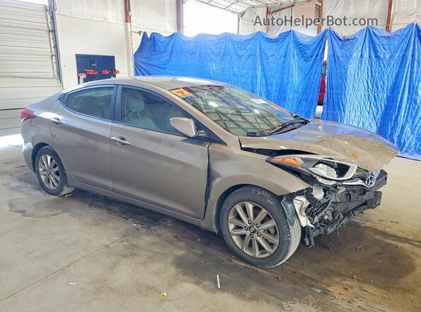 5NPDH4AE0GH749096 2016 HYUNDAI ELANTRA Tan Առջևի աջ