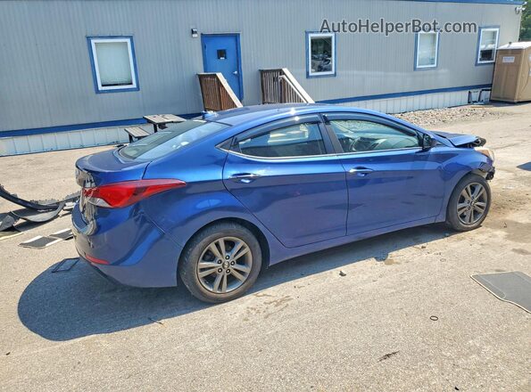 5NPDH4AE0GH751303 2016 HYUNDAI ELANTRA Blue Rear right