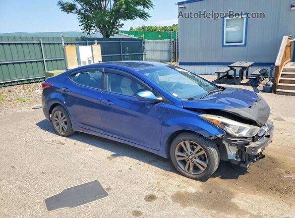 5NPDH4AE0GH751303 2016 HYUNDAI ELANTRA Blue Front right