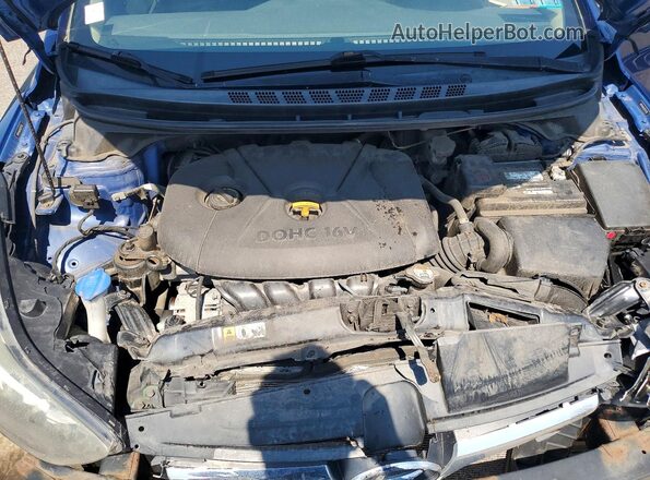 5NPDH4AE0GH751303 2016 HYUNDAI ELANTRA Blue Rear interior view