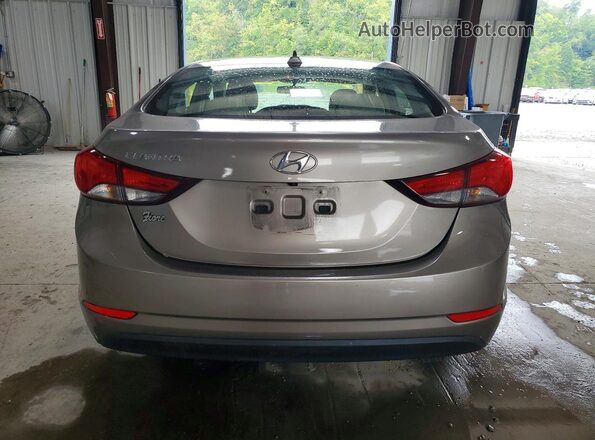 5NPDH4AE0GH751415 2016 HYUNDAI ELANTRA Silver Rear view
