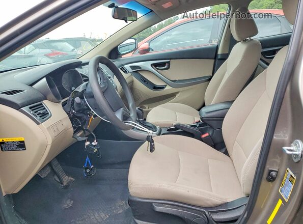 5NPDH4AE0GH751415 2016 HYUNDAI ELANTRA Silver Front interior view