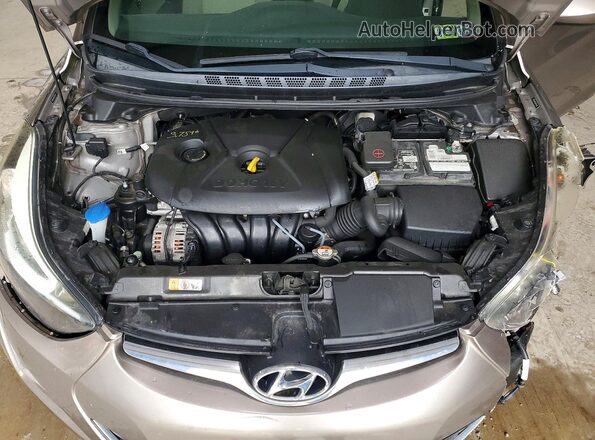 5NPDH4AE0GH751415 2016 HYUNDAI ELANTRA Silver Rear interior view