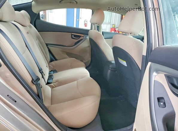 5NPDH4AE0GH751415 2016 HYUNDAI ELANTRA Silver Rear seats view