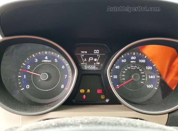 5NPDH4AE0GH751415 2016 HYUNDAI ELANTRA Silver Instrument cluster view