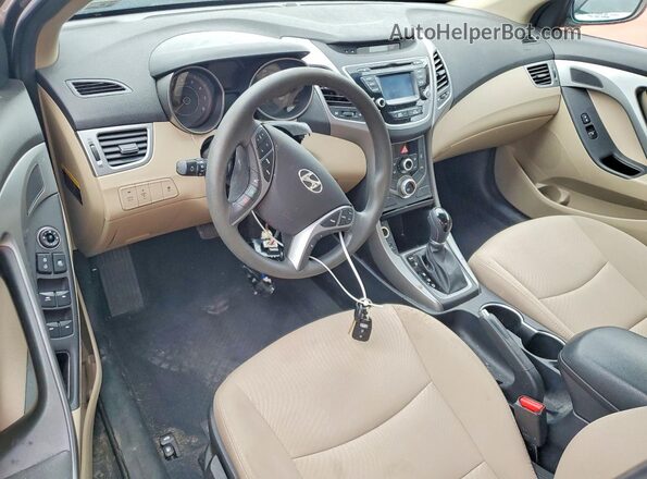 5NPDH4AE0GH751415 2016 HYUNDAI ELANTRA Silver Dashboard view