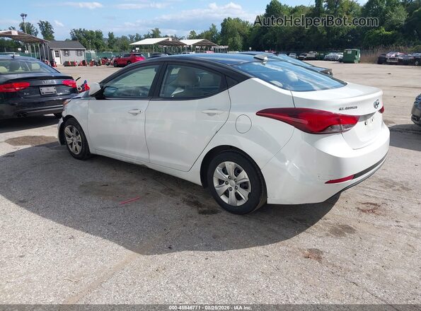 5NPDH4AE0GH763273 2016 HYUNDAI ELANTRA White Հետևի ձախ