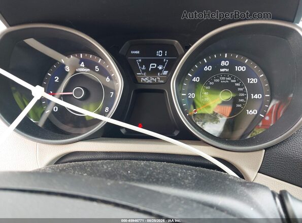 5NPDH4AE0GH763273 2016 HYUNDAI ELANTRA White Հետևի նստատեղերի տեսք