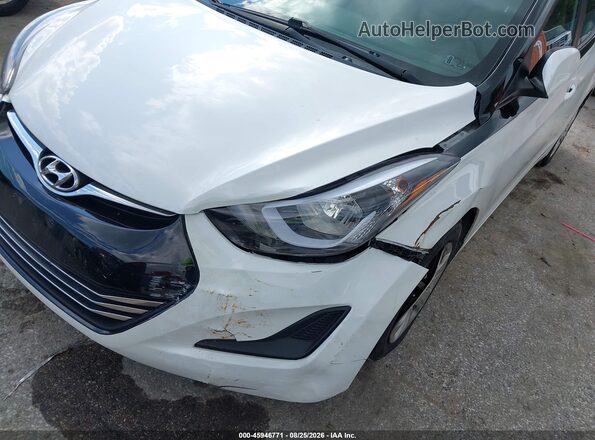 5NPDH4AE0GH763273 2016 HYUNDAI ELANTRA White 