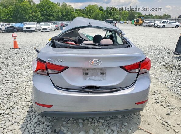 5NPDH4AE0GH763788 2016 HYUNDAI ELANTRA Silver Vista trasera