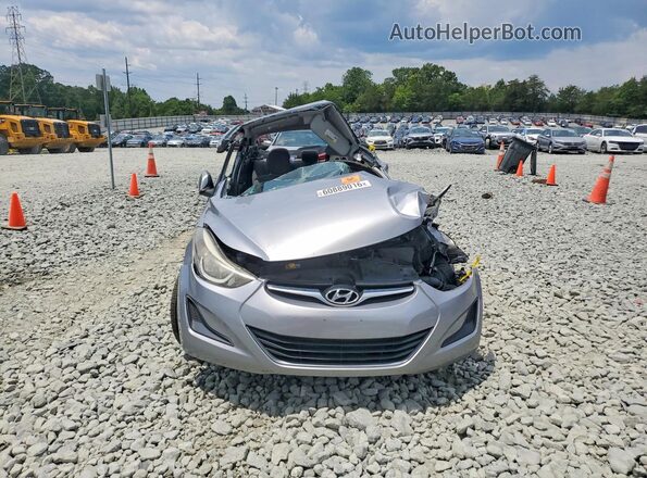 5NPDH4AE0GH763788 2016 HYUNDAI ELANTRA Silver Vista frontal
