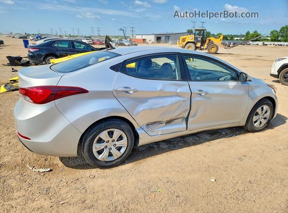 5NPDH4AE0GH769686 2016 HYUNDAI ELANTRA Silver Rear right