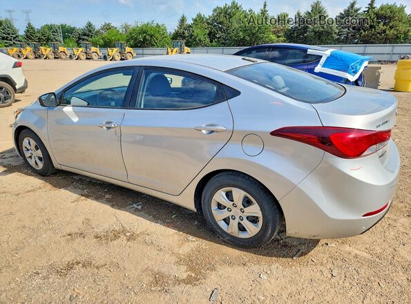 5NPDH4AE0GH769686 2016 HYUNDAI ELANTRA Silver Rear left