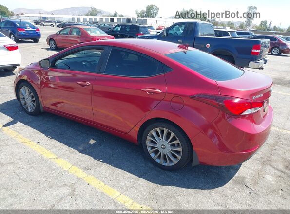 5NPDH4AE0GH774256 2016 HYUNDAI ELANTRA Red უკანა მარცხენა
