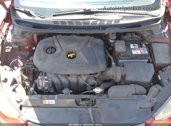 5NPDH4AE0GH774256 2016 HYUNDAI ELANTRA Red უკანა ხედი