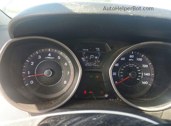 5NPDH4AE0GH779621 2016 HYUNDAI ELANTRA Gray Widok zestawu wskaźników