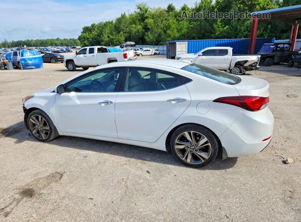 5NPDH4AE0GH787735 2016 HYUNDAI ELANTRA White Rear left