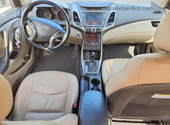 5NPDH4AE0GH787735 2016 HYUNDAI ELANTRA White Dashboard view