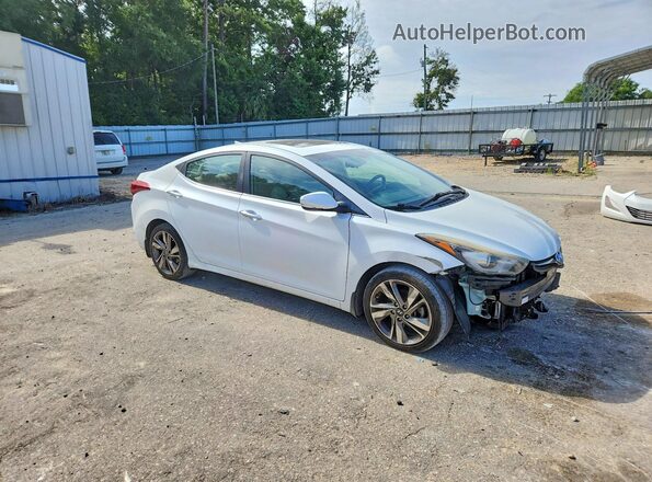 5NPDH4AE0GH787735 2016 HYUNDAI ELANTRA White Front right