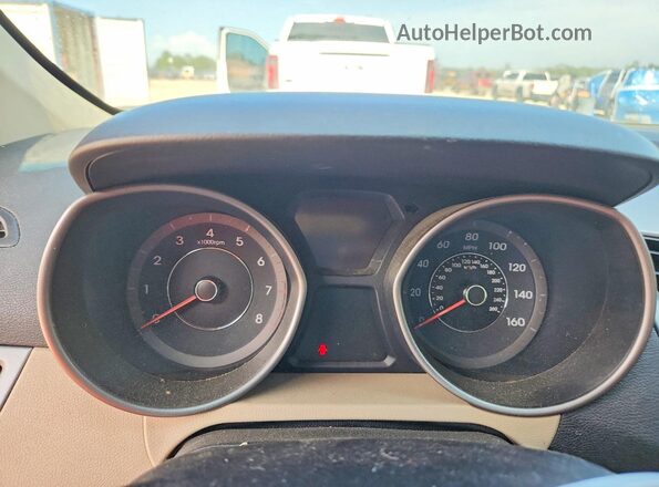 5NPDH4AE0GH787735 2016 HYUNDAI ELANTRA White Instrument cluster view