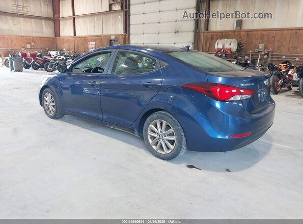 5NPDH4AE1GH654157 2016 HYUNDAI ELANTRA Blue Задня ліва чверть