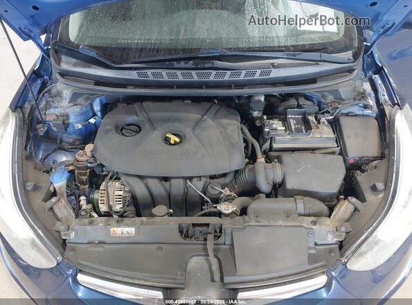 5NPDH4AE1GH654157 2016 HYUNDAI ELANTRA Blue Вид ззаду