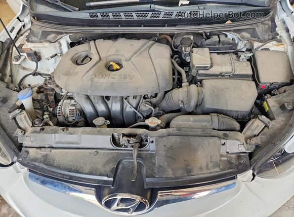 5NPDH4AE1GH659813 2016 HYUNDAI ELANTRA White Widok wnętrza z tyłu