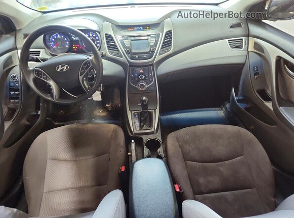 5NPDH4AE1GH659813 2016 HYUNDAI ELANTRA White Widok deski rozdzielczej
