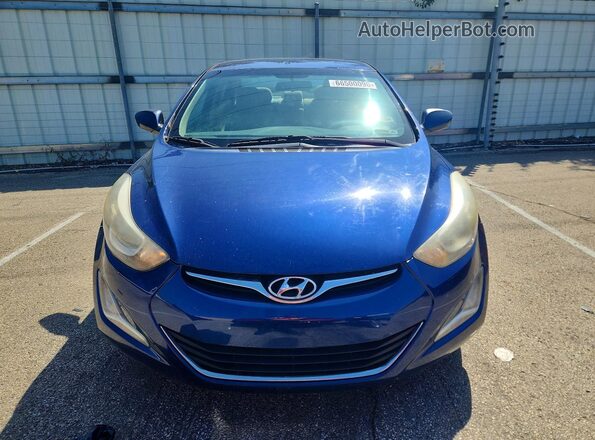 5NPDH4AE1GH662176 2016 HYUNDAI ELANTRA Blue Դիմացի տեսք