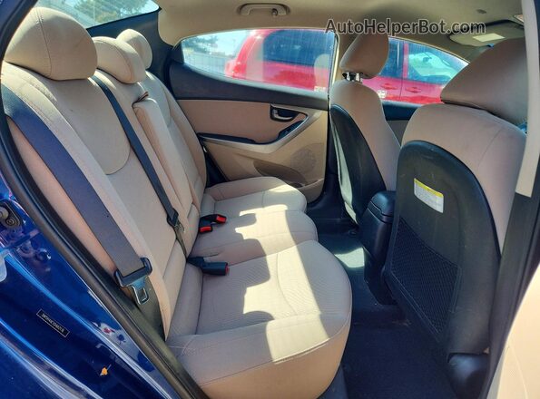 5NPDH4AE1GH662176 2016 HYUNDAI ELANTRA Blue Սալոնի 360 աստիճան տեսք