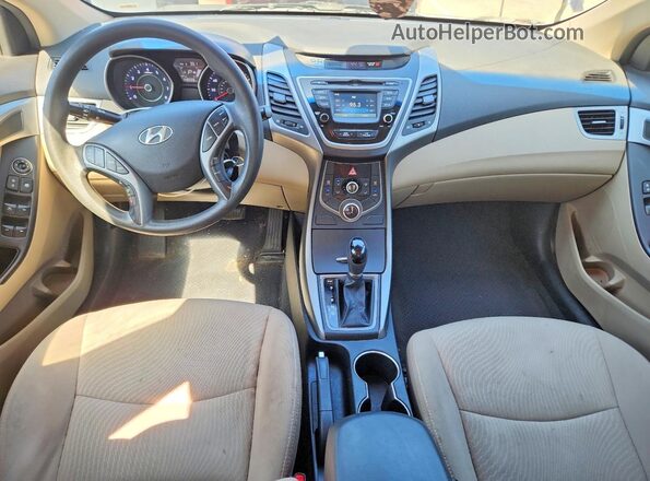 5NPDH4AE1GH662176 2016 HYUNDAI ELANTRA Blue Սալոնի հետևի տեսք