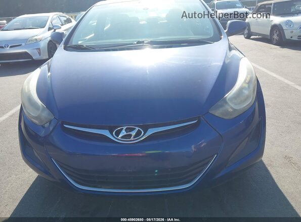 5NPDH4AE1GH666230 2016 HYUNDAI ELANTRA Blue Դիմացի տեսք