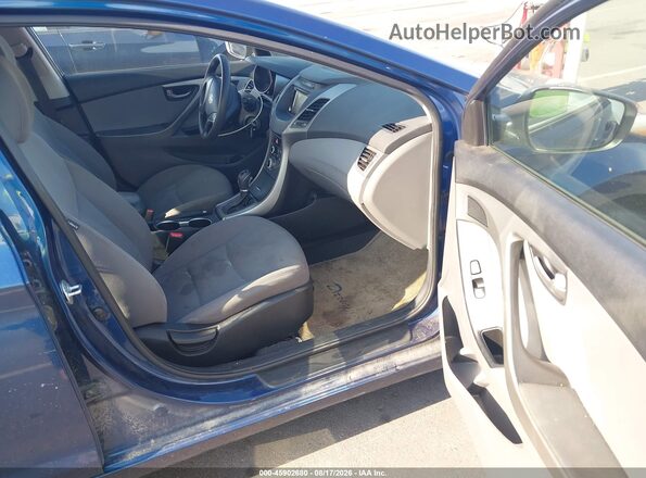 5NPDH4AE1GH666230 2016 HYUNDAI ELANTRA Blue Սալոնի դիմացի տեսք