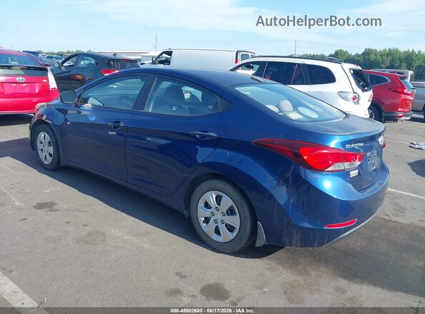 5NPDH4AE1GH666230 2016 HYUNDAI ELANTRA Blue Հետևի ձախ