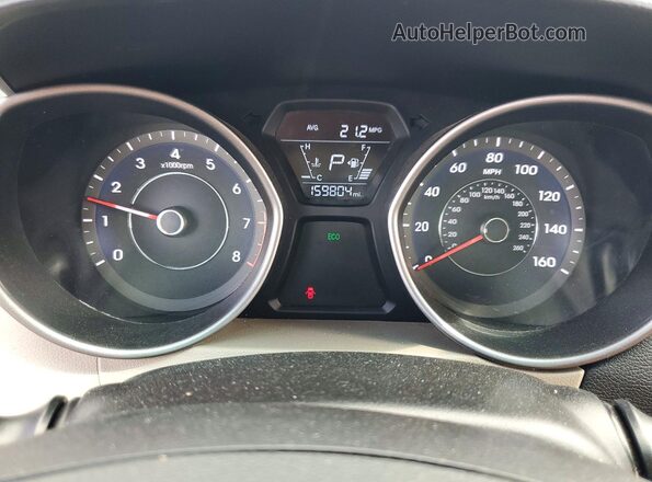 5NPDH4AE1GH676322 2016 HYUNDAI ELANTRA Синий Вид щитка приборов