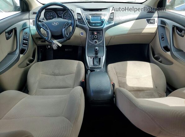 5NPDH4AE1GH676322 2016 HYUNDAI ELANTRA Синий Вид панели приборов