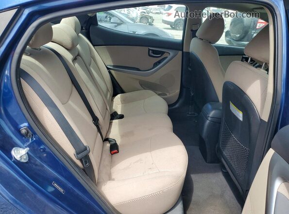 5NPDH4AE1GH676322 2016 HYUNDAI ELANTRA Синий Вид задних сидений