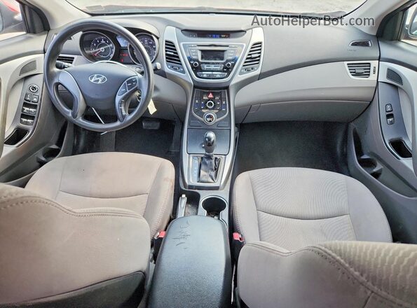 5NPDH4AE1GH687594 2016 HYUNDAI ELANTRA Red Dashboard view