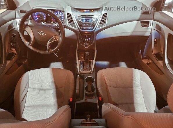 5NPDH4AE1GH693623 2016 HYUNDAI ELANTRA White Вид панелі приладів