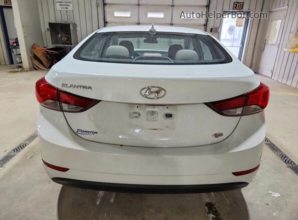 5NPDH4AE1GH693623 2016 HYUNDAI ELANTRA White Вид ззаду