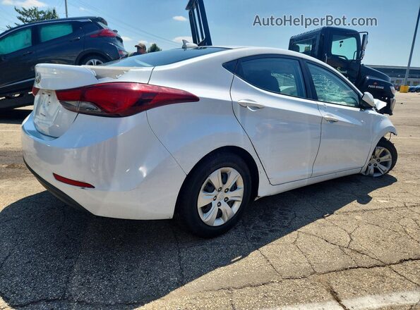 5NPDH4AE1GH704409 2016 HYUNDAI ELANTRA White Trasero derecho