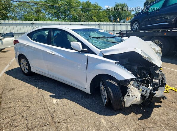 5NPDH4AE1GH704409 2016 HYUNDAI ELANTRA White Delantero derecho