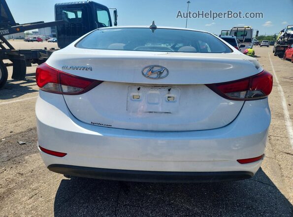 5NPDH4AE1GH704409 2016 HYUNDAI ELANTRA White Vista trasera