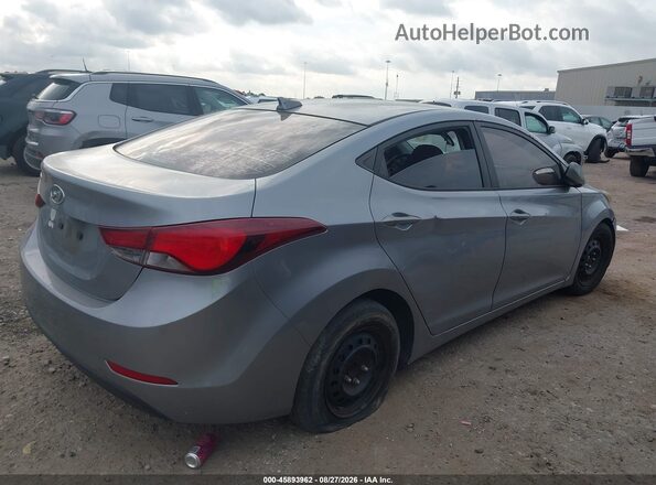 5NPDH4AE1GH710002 2016 HYUNDAI ELANTRA Silver Задня права чверть