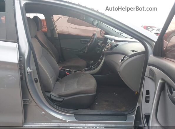 5NPDH4AE1GH710002 2016 HYUNDAI ELANTRA Silver Вид салону спереду