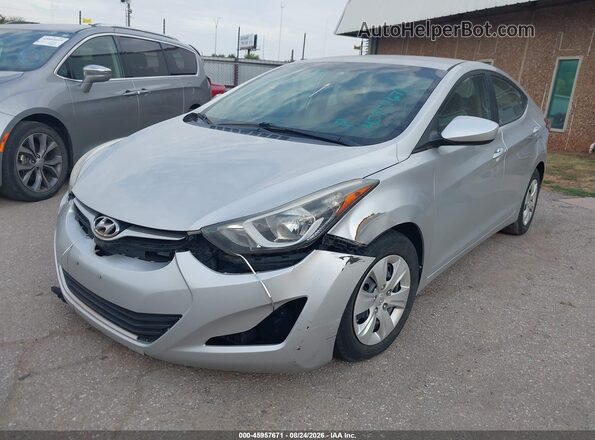 5NPDH4AE1GH718892 2016 HYUNDAI ELANTRA Silver Przód lewy