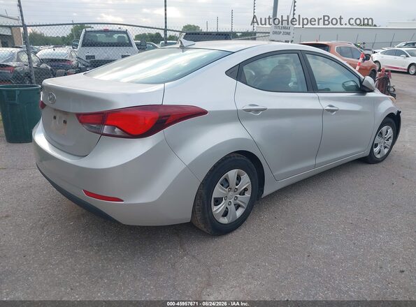 5NPDH4AE1GH718892 2016 HYUNDAI ELANTRA Silver Tył prawy