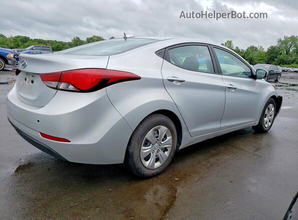 5NPDH4AE1GH738883 2016 HYUNDAI ELANTRA Серебряный Задняя правая четверть
